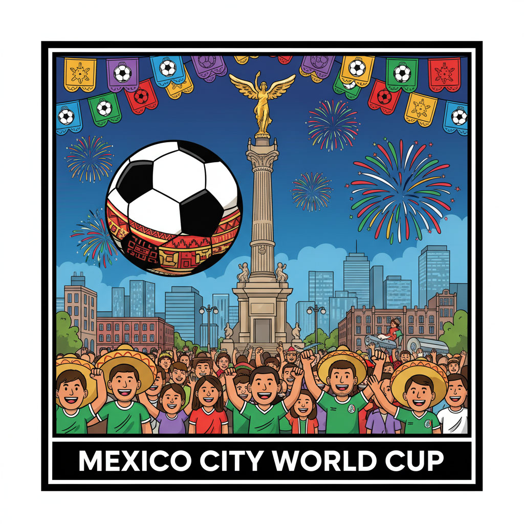 World Cup in Mexico City - Aztec styled soccer ball