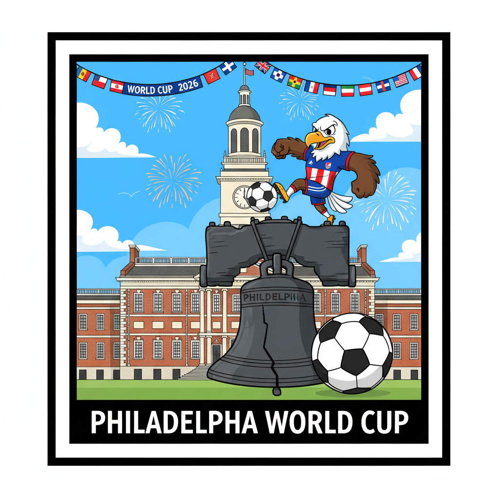 World Cup in Philadelphia - Liberty Bell soccer
